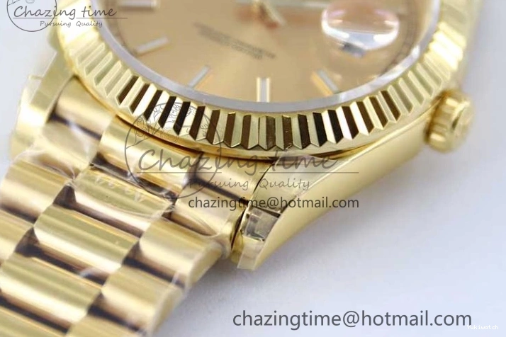 Dial YG Steel 40mm 1:1 Best TWF A2836 Crystal Date 904L YG Edition on Bracelet Day YG 0430
